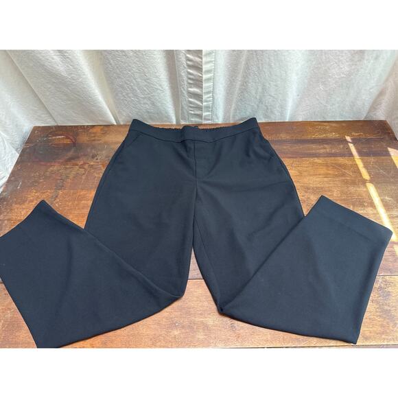 Women's Black Banana Republic Hayden Pant Size 8P Elastic Waist Ankle Length - Picture 1 of 13